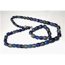600ct 100% Natural Lapis Bead Necklace & Bracelet (JEW-1803)