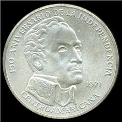 1971 Panama 20 Balboa 4 Oz Silver BU (COI-5732)