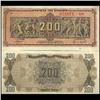 Image 1 : 1944 Greece 200MM Drachma Crisp Unc Note Type 1 (CUR-06098)
