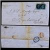 Image 1 : 1851 RARE GB 2p Blue Duo on Cover (STM-1289)