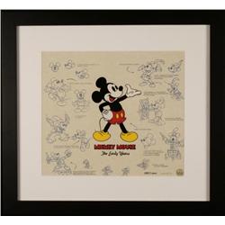 Mickey Mouse Disney Lumicel Framed Animation Art Cel