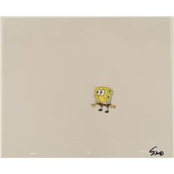 Animation Cel SpongeBob Looking Amazment Art Original