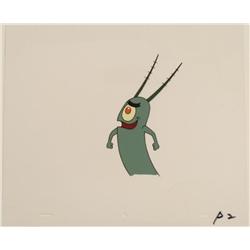 Plankton Good Mood Animation Art Cel Original SpongeBob