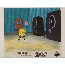 Speakers Original SpongeBob Background Animation Cel