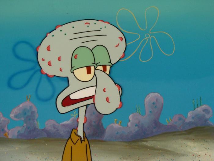 Sick Background Art Animation Cel Original Spongebob