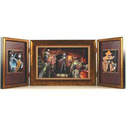 TRICK OR TREE Nightmare Before Christmas Triptych Art