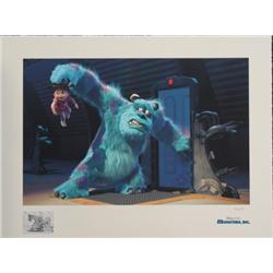 MONSTERS INC Disney LE Giclee Art Paper Print SULLEY