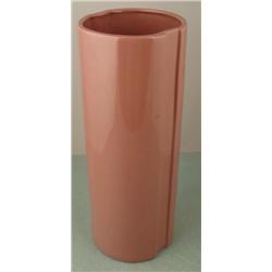 Large Haeger Pottery Mauve Cylinder Vase 1980s Decor