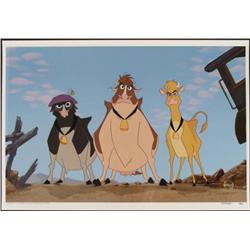 Home on the Range Disney Cows Painted Animation Cel