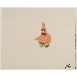 Production Cel Original Shrug Shoulders SpongeBob Art