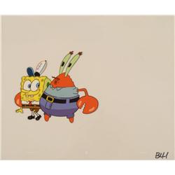 Whistling Mr Krabs Cel Original SpongeBob Art Animation