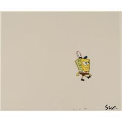 Evil Grin SpongeBob Original Production Art Cel Hat On