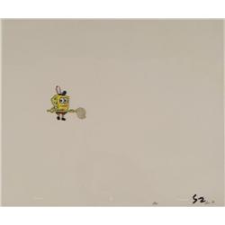 Original Not Sure Whats Next Animation Spongebob Cel