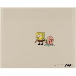 Original SpongeBob And Gary Animation Cel Art Pet Snail