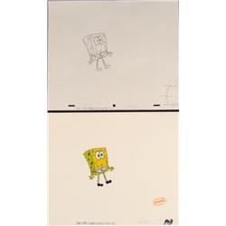 Drawing Original Spongebob Zombie Walk Cel Animation