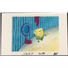 Image 1 : Animation Cel Original Pushing SpongeBob Background Art