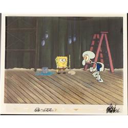 Booed Off Original SpongeBob Cel Animation Background