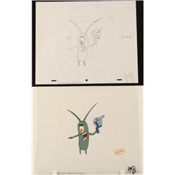Cel Drawing Original SpongeBob Production Point Down