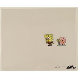 Production Original SpongeBob Long Face Cel Art Gary