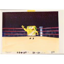 Cel Spongebob All Mighty Background Production Original