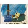 Image 1 : Holding Original Cel Animation Background Art SpongeBob