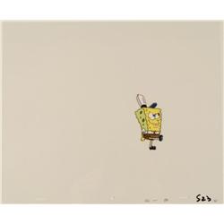 Destructive SpongeBob Original Production Art Cel Hat