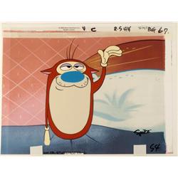 In a Trance Production Cel Ren and Stimpy Original Art