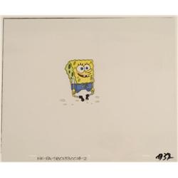 Jumping SpongeBob Dust Original Production Cel Art