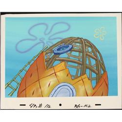 Contruction SpongeBob Original Animation Art Background