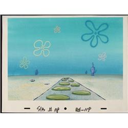 Walkway Background Original Animation SpongeBob Art