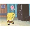 Image 2 : Hovering SpongeBob Original Animation Cel Background