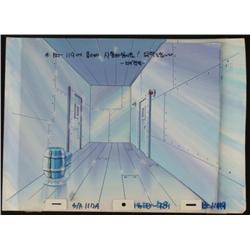 Background Original Cel Corridor Spongebob Animation