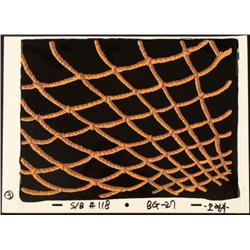 Rope Animation Orange Background Cel SpongeBob Original