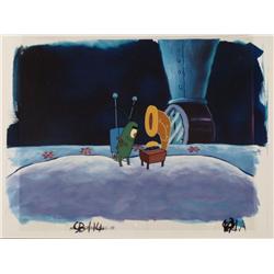 Original Control SpongeBob Animation Art Background Cel