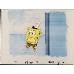 Production Work Hat Original SpongeBob Cel Background