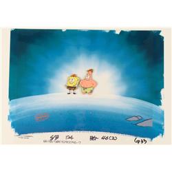 Original Production Hard Hats SpongeBob Background Cel