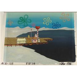 SpongeBob Carnival Orig Animation Cel and Background