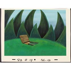 SpongeBob Roof House Production Art Original Background