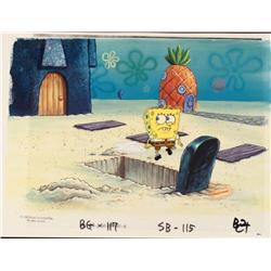 Background Grave Cel Original SpongeBob Art Production