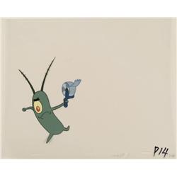 Original Animation Cel SpongeBob Running With Tape Art