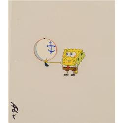Balloon Cel SpongeBob Production Art Hat Original