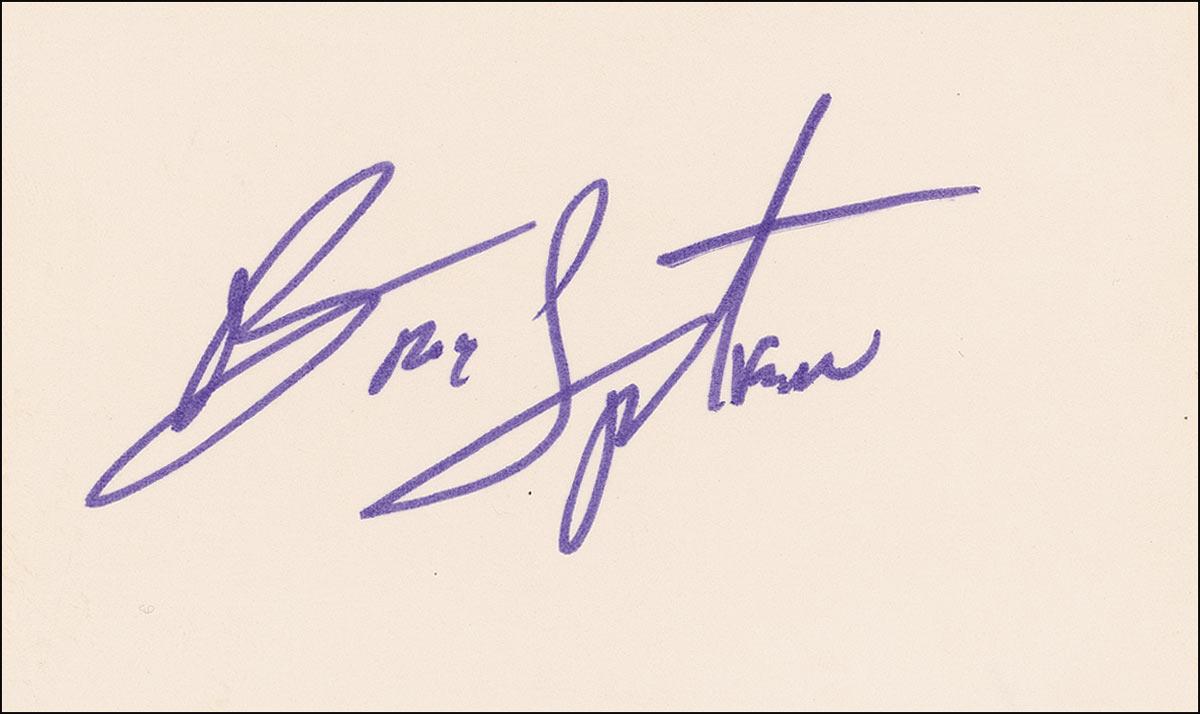 Springsteen Autograph Bruce Springsteen