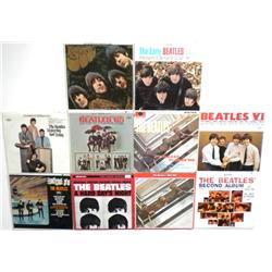 10 Assorted Vintage Beatles Albums