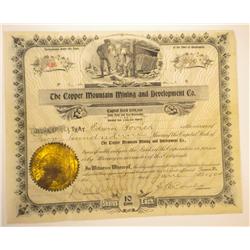 Copper Mountain Mining Stock Certificate