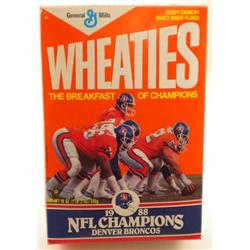 Misprinted Wheaties Box, Denver, 1988, Full & Unopened