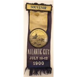 1900 Montana BPOE Atlantic City Souvenir Ribbon