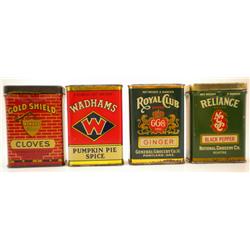 Four Northwest Spice Tins