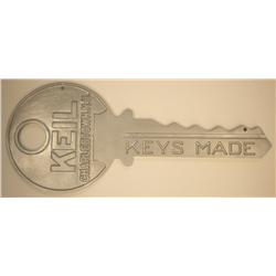 Die-Cut "KEYS MADE"  Vintage Advertising Sign