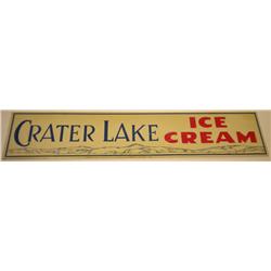 Crater Lake Ice Cream Sign / Banner