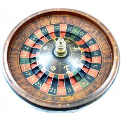 Very Rare Traveling Roulette Wheel, Mason & Co., Chicago.